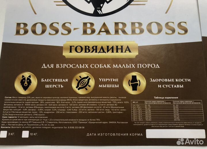 Корм для собак Премиум класса