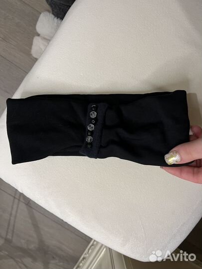 Повязка на голову теплая