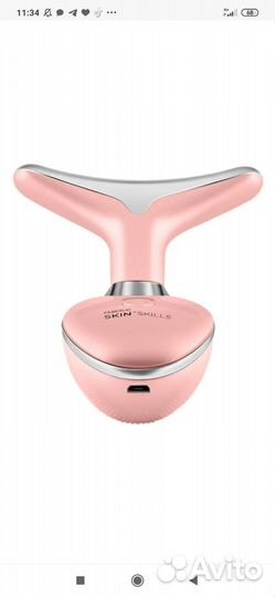 Массажер для омоложения шеи и лица skin skills