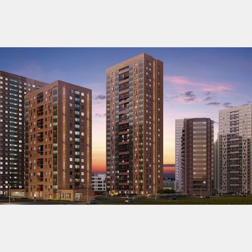 2-к. квартира, 55,8 м², 23/27 эт.