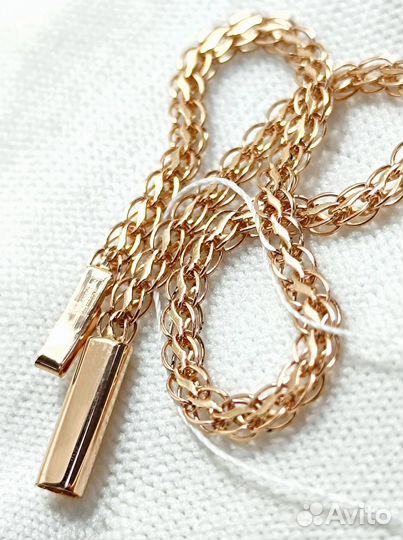 Золотой браслет Фирменный, полновесный, замок коробочка, длина 18 см, вес 3,77г*