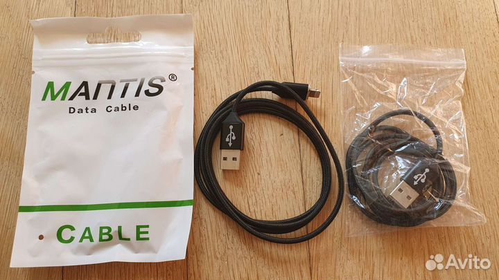 Два USB кабеля lightning 1м магнитный