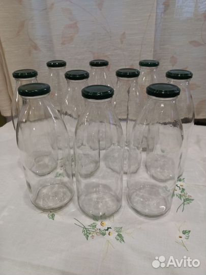 Стеклянные бутылки 0,75 л 10 шт