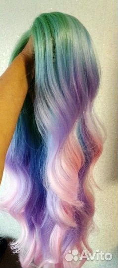 Парик разноцветный