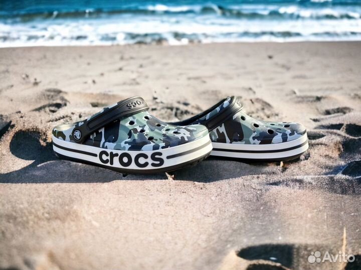 Crocs сабо мужские камуфляжные