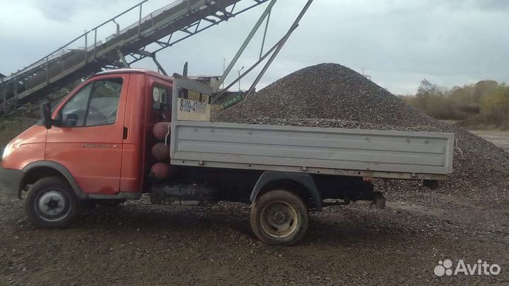 Грузоперевозки. Доставка щебень, песок, отсев 2 м3