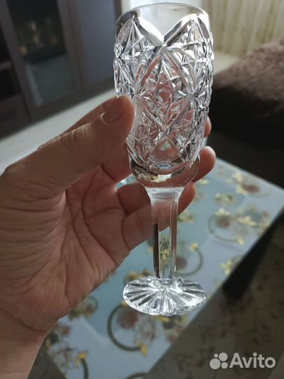 Хрустальные рюмки на ножке СССР