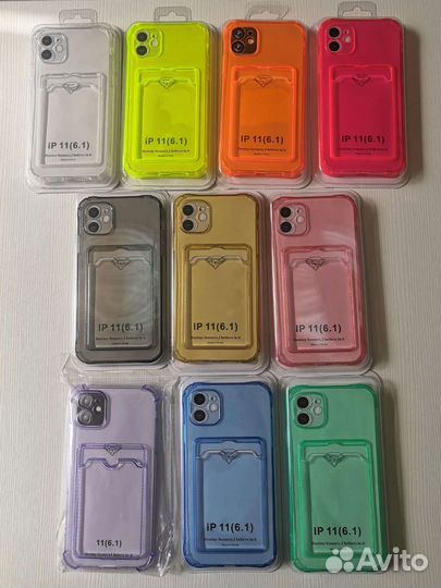 Чехол с карманом на iPhone 11, 12, 13, pro, max