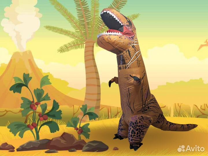 Костюм динозавра надувной T-REX (аренда)