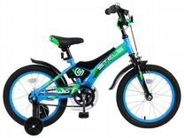 Велосипед 16" Stels Jet, Z010, цвет голубой/зелены