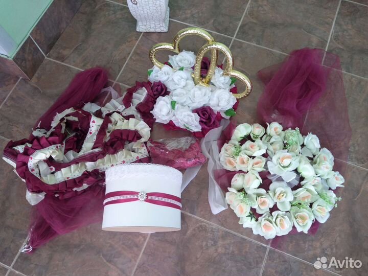 Свадебные украшения для машины