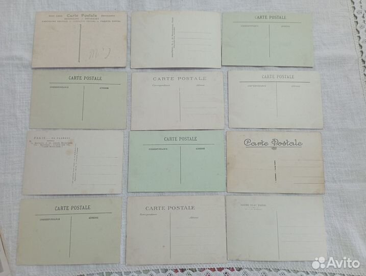 Антикварные открытки с видами Парижа
