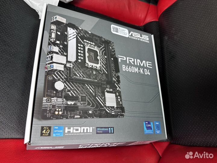 Материнская плата asus prime b660m k d4