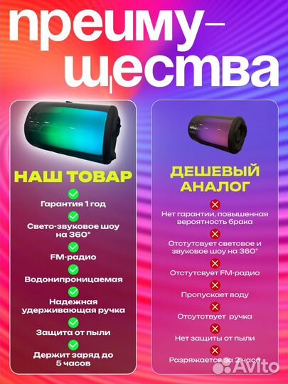 Беспроводная Блютуз колонка Pulse 5mini