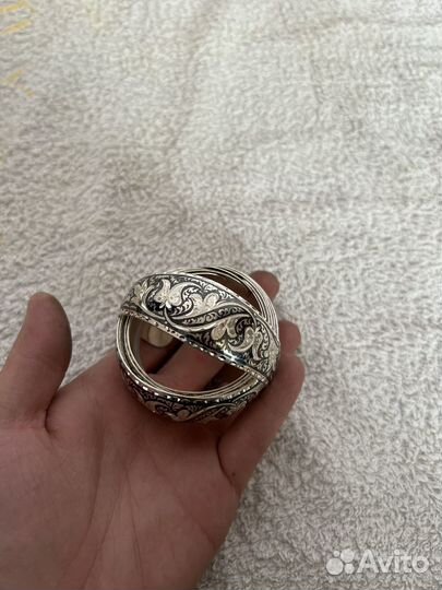 Серебряный браслет Кубачи