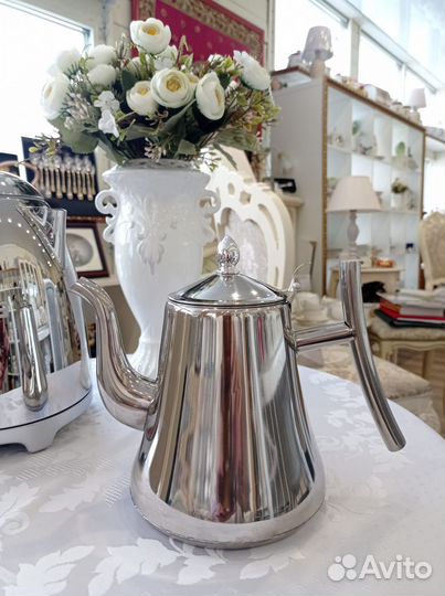 Чайник заварочный с ситечком 1,5л Havil Home, мета