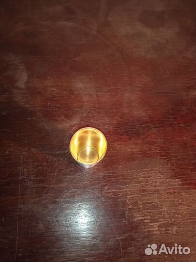 Стопка латунь СССР. Эмаль