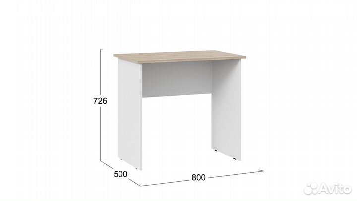 Стол письменный тип 14 (800) Дуб Сонома