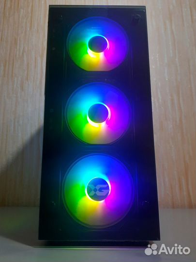 Новый Игровой Корпус Пк X-Case PC 3X FAN RGB ATX