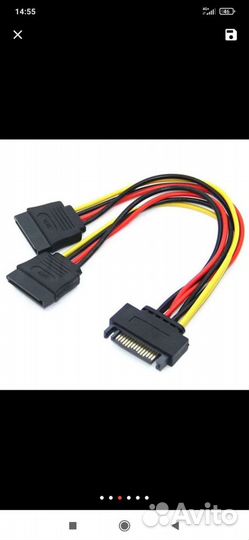 Переходник SATA на 2 SATA