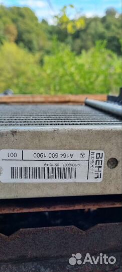 Радиатор интеркулера mercedes 164