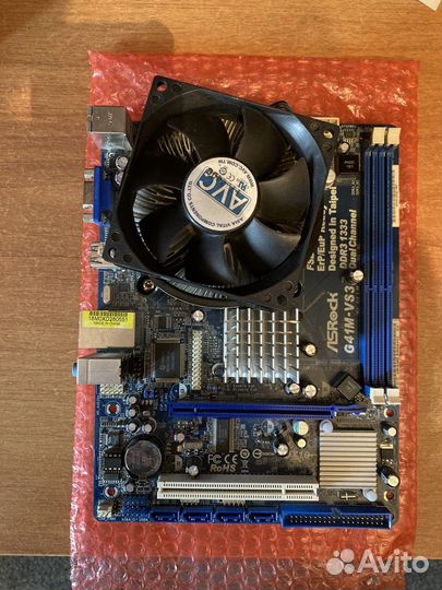 Материнская плата с процессором 775