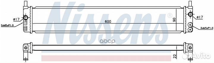 Радиатор toyota prius 12- 646882 Nissens