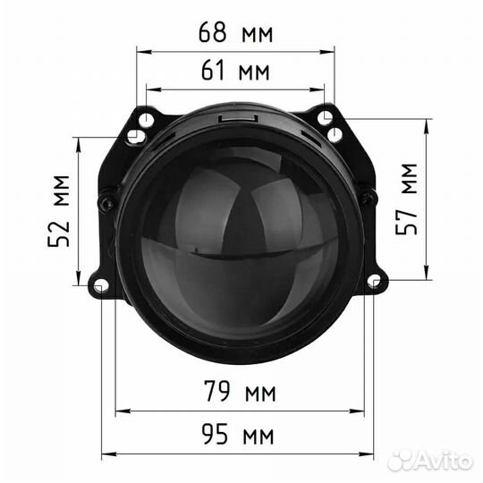 Bi LED линзы Aozoom A13 на Toyota RAV4