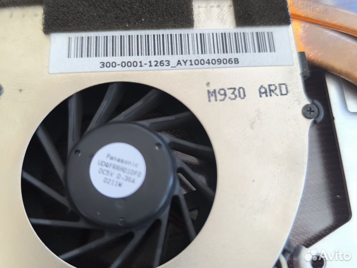 Система охлаждения для ноутбука Sony vaio