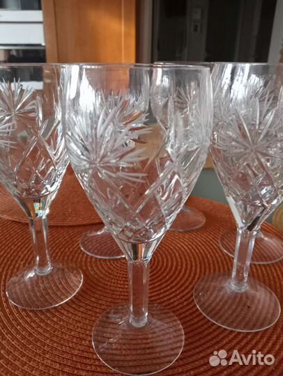 Хрустальные фужеры стаканы под виски