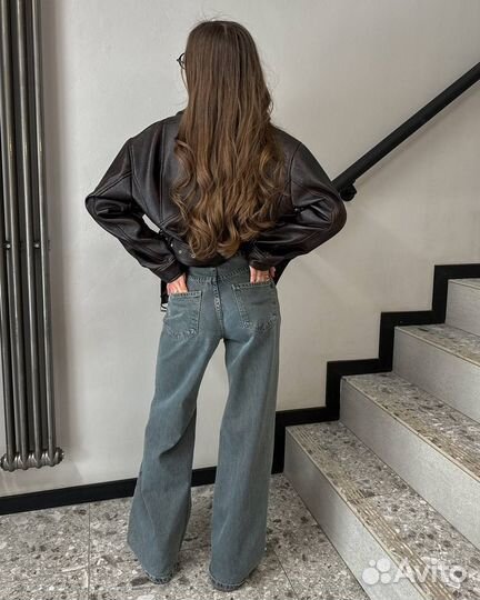 Кожаная куртка косуха женская 42-44-46 размер