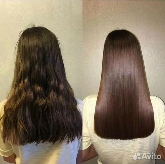 Кератиновое выпрямление волос