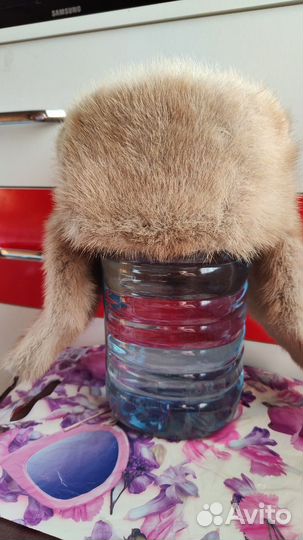 Норковая шапка ушанка