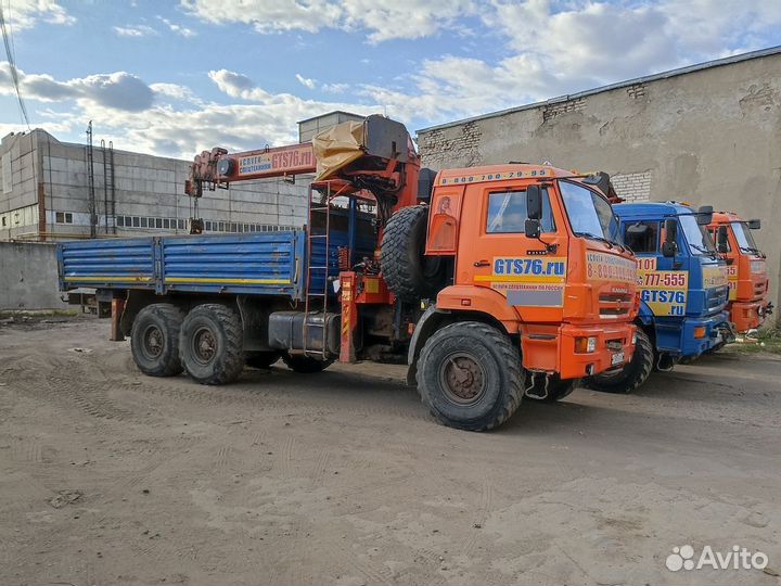 Аренда и услуги манипулятора-вездехода, стрела 7 т, 20 м, борт 10 т, 6.2 м