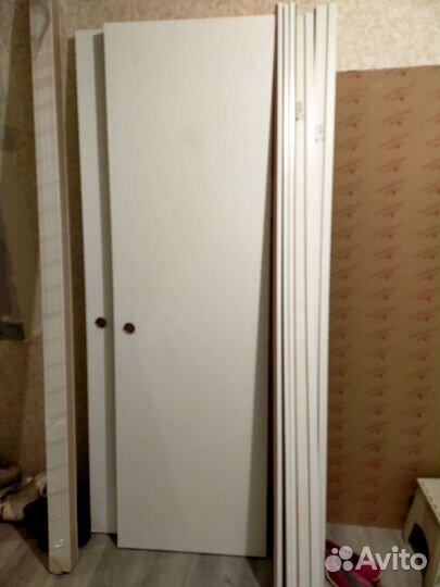 Межкомнатные двери бу 60 см с коробкой