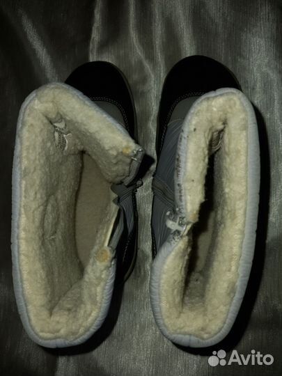 Сапоги дутики нов,зимн,на овчинке, 21,5 см стопа