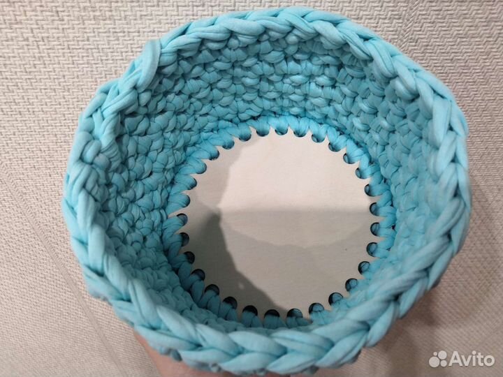 Корзинка интерьерная круглая