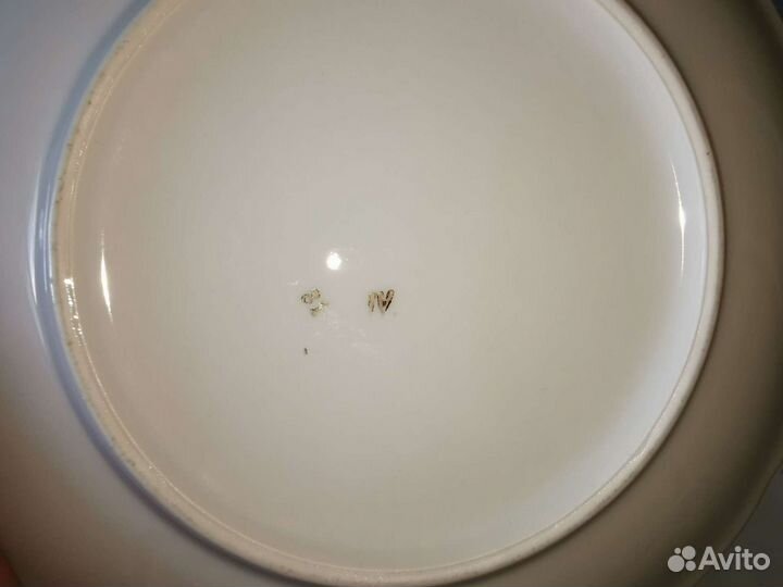 Тарелки фарфор старинные 2 шт