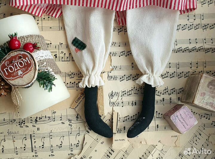 Интерьерная кукла коллекционная зимняя Тильда