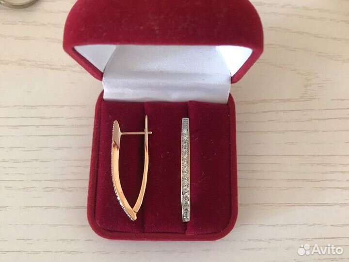 Серьги кольца бижутерия