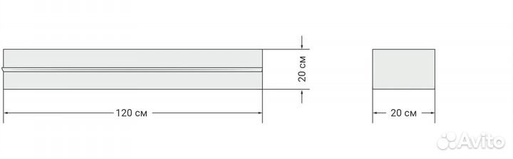 Полка сплит 120
