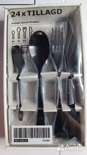 IKEA tillagd Набор столовых приборов, 24 предмета