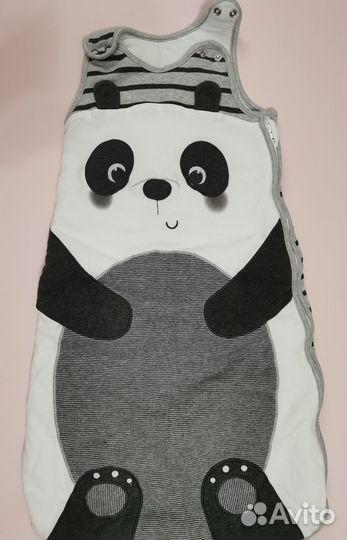 Спальный мешок детский 0-6 мес, 70 см панда