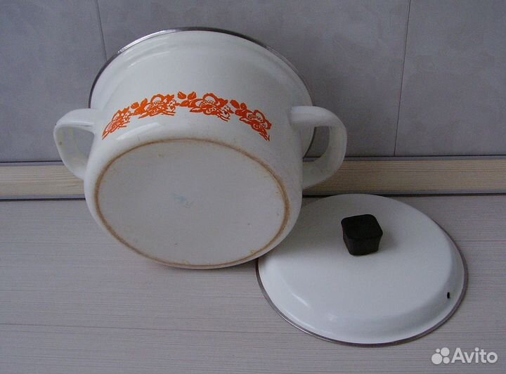 Кастрюля эмалированная, 1,5л