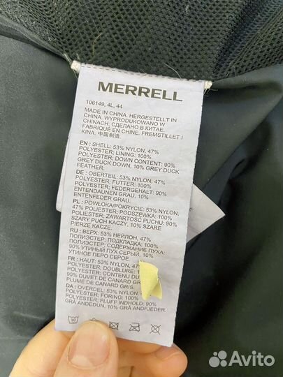 Пуховик женский зимний 42 44 Merrell