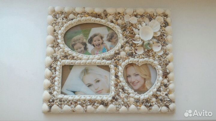 Фоторамка из ракушек