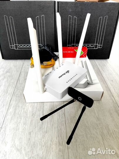 Комплект для 4G 3G интернета wifi (роутер+модем)