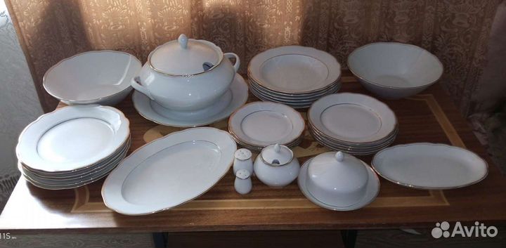 Столовый сервиз фарфор гдр Кольдиц 6 персон