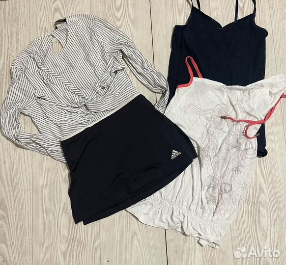 Пакетом одежда для девочки 13-14лет