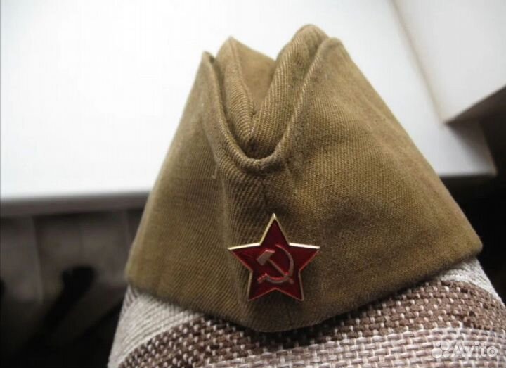 Пилотка военная солдатская на 9 мая со звездочкой